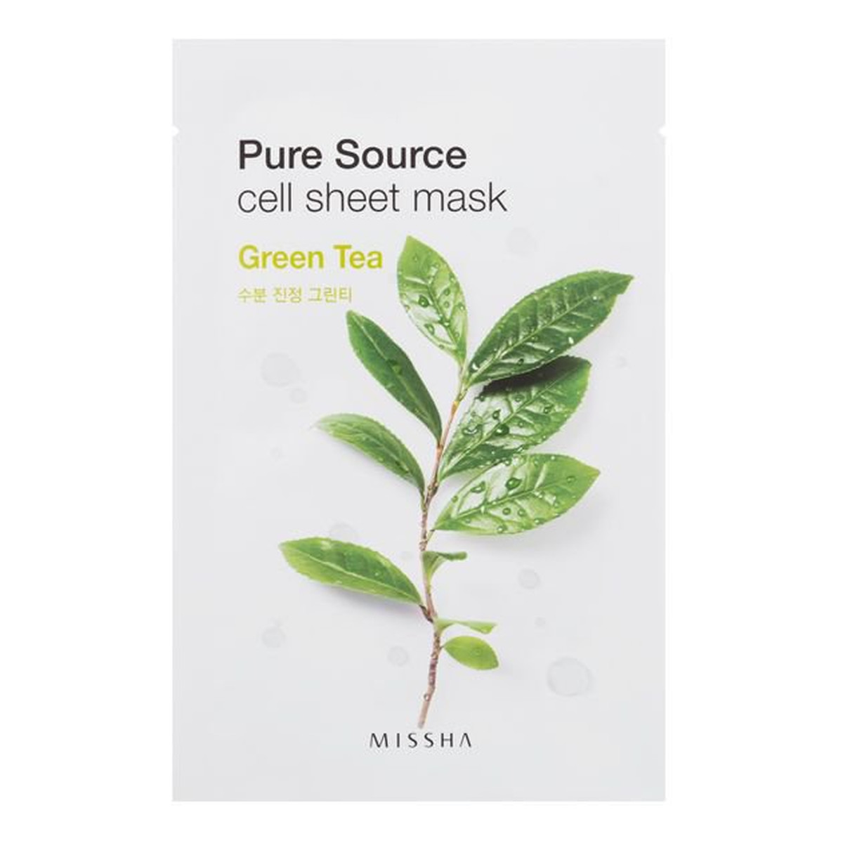 Missha Pure Source Cell Sheet Mask Maseczka w płachcie z ekstraktem z zielonej herbaty 21g