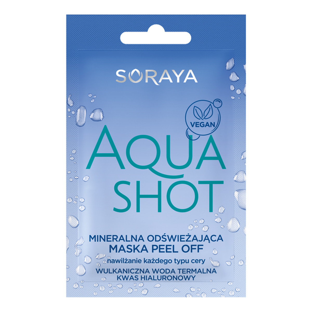 Soraya Aqua Shot Mineralna Odświeżająca Maska Peel-off 6g