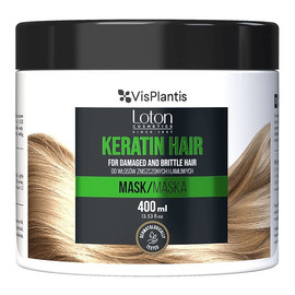 Maska z keratyną do włosów zniszczonych i łamliwych - Keratin Hair