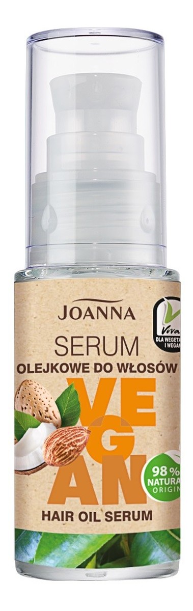 Vegan pielęgnujące serum olejkowe do włosów