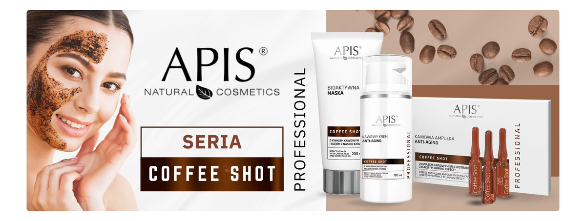 Kawowa ampułka Anti-Aging z kwasem kawowym i ekstraktem maku Plumping Efec 10x3,5 ml