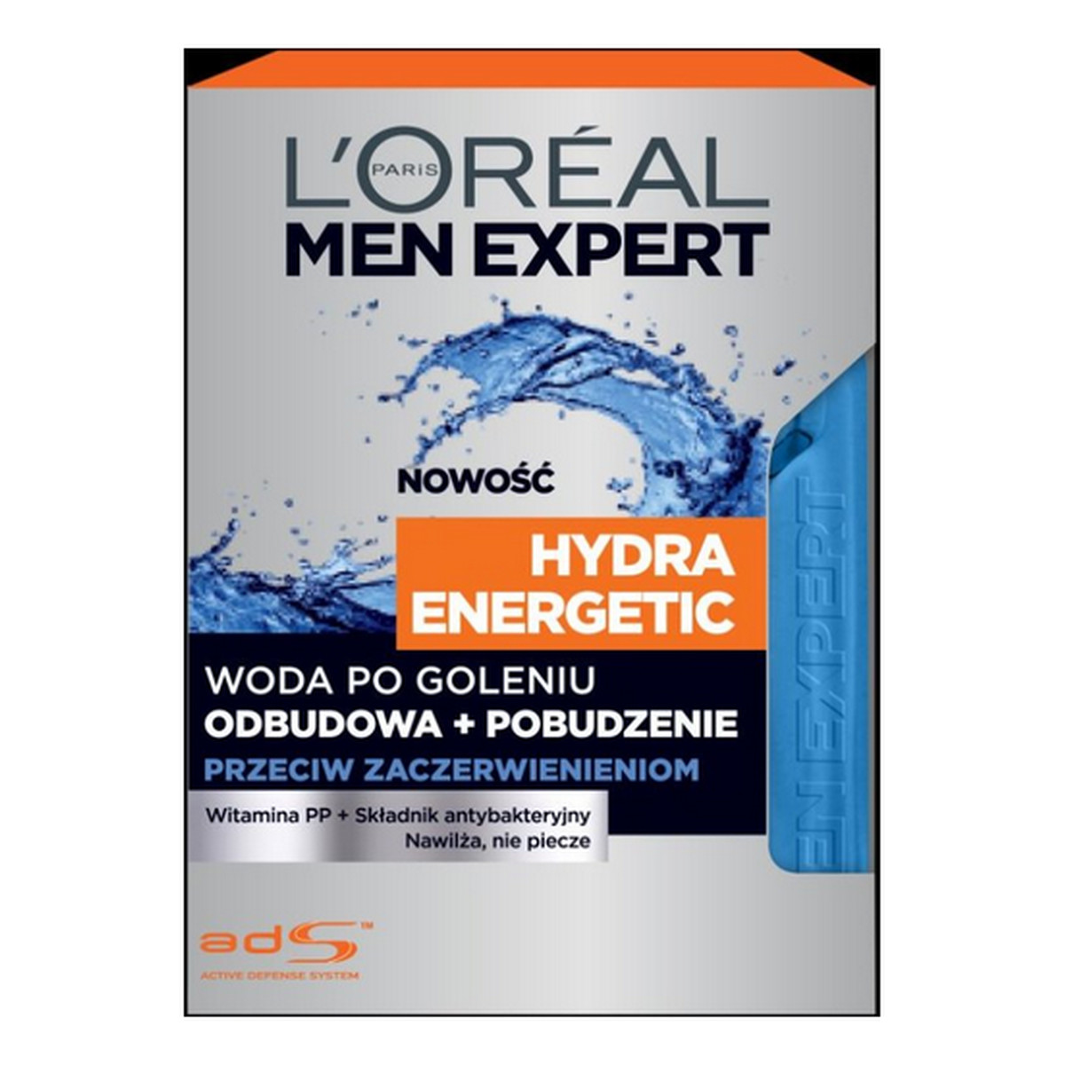 L'Oreal Paris Hydra Energetic Men Expert Woda Po Goleniu Przeciw Zaczerwienieniom 100ml