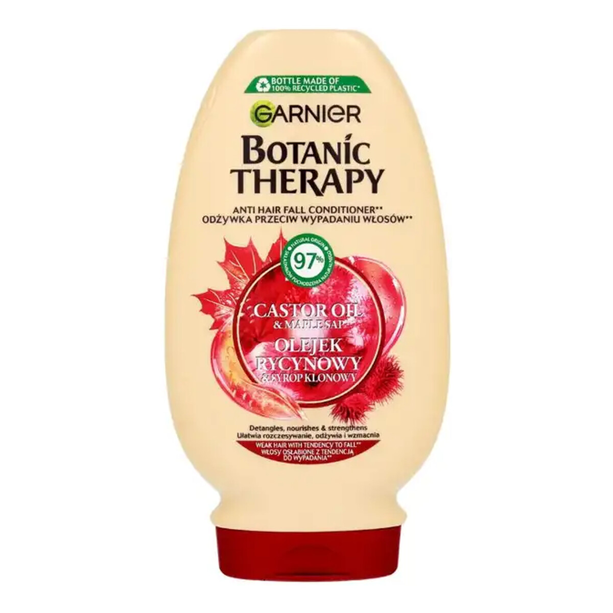Garnier Botanic Therapy Odżywka do włosów osłabionych i łamliwych z Olejkiem Rycynowym i Syrop Klonowy 200ml