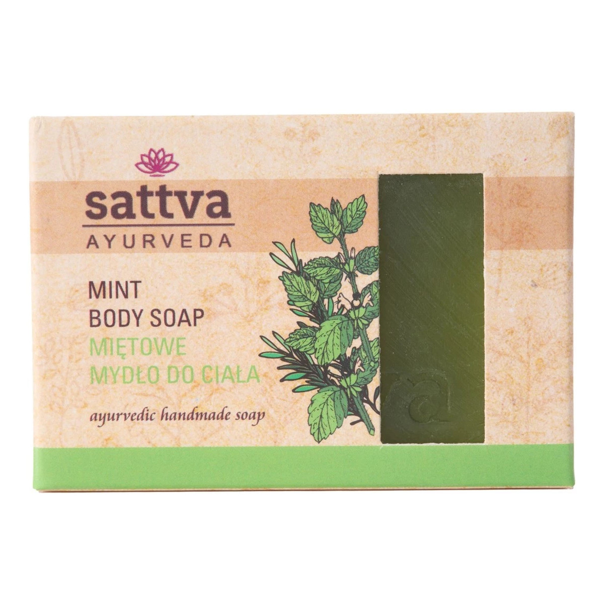 Sattva Ayurveda Miętowe mydło do ciała 125g