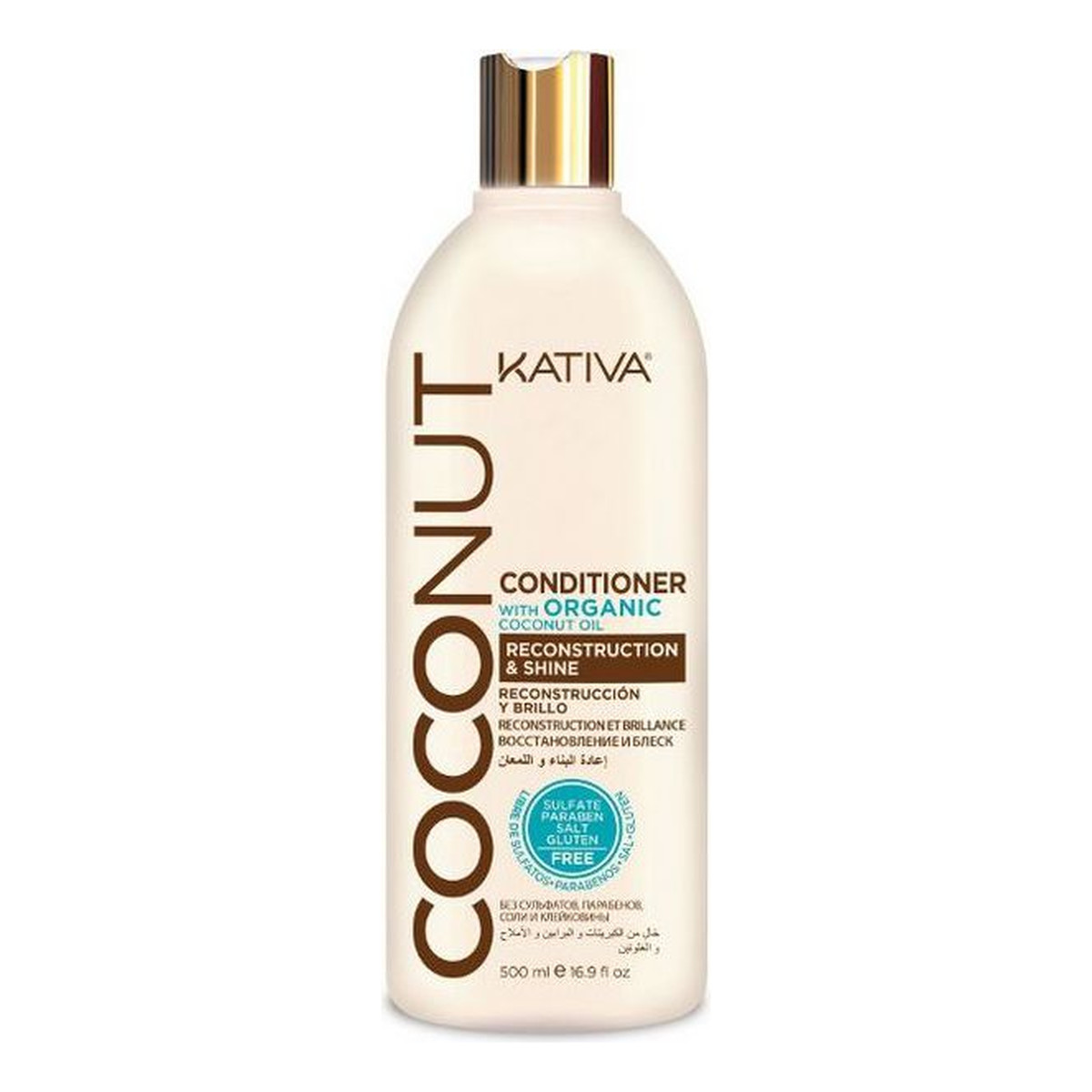 Kativa COCONUT OIL Odżywka kokosowa odbudowująca i nadająca połysku 500ml