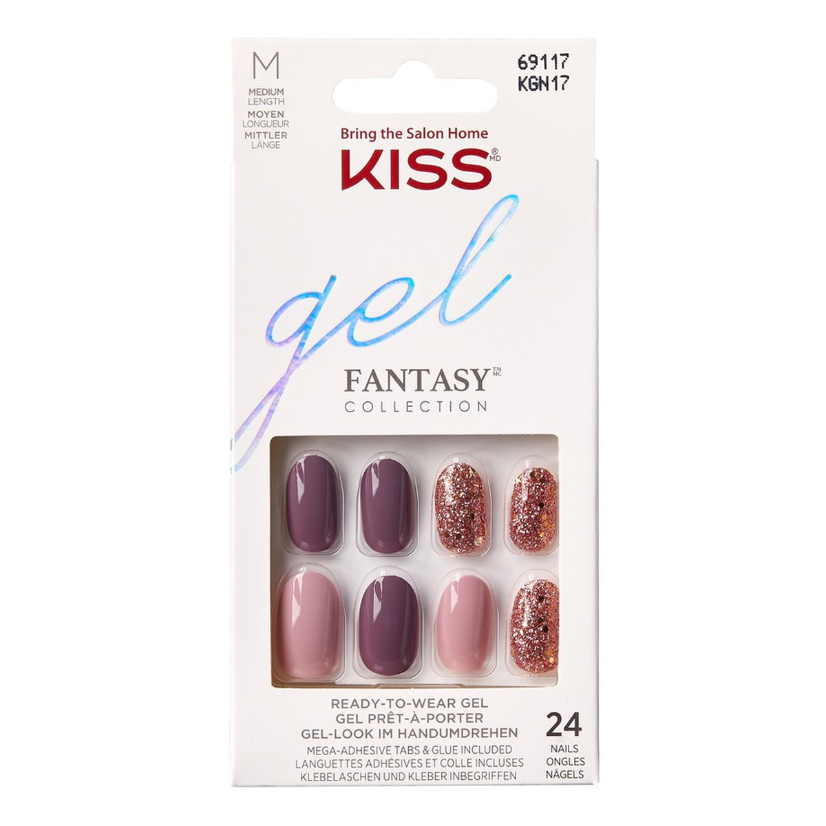 Kiss Sztuczne paznokcie Gel Nails - No Pressure KGN17