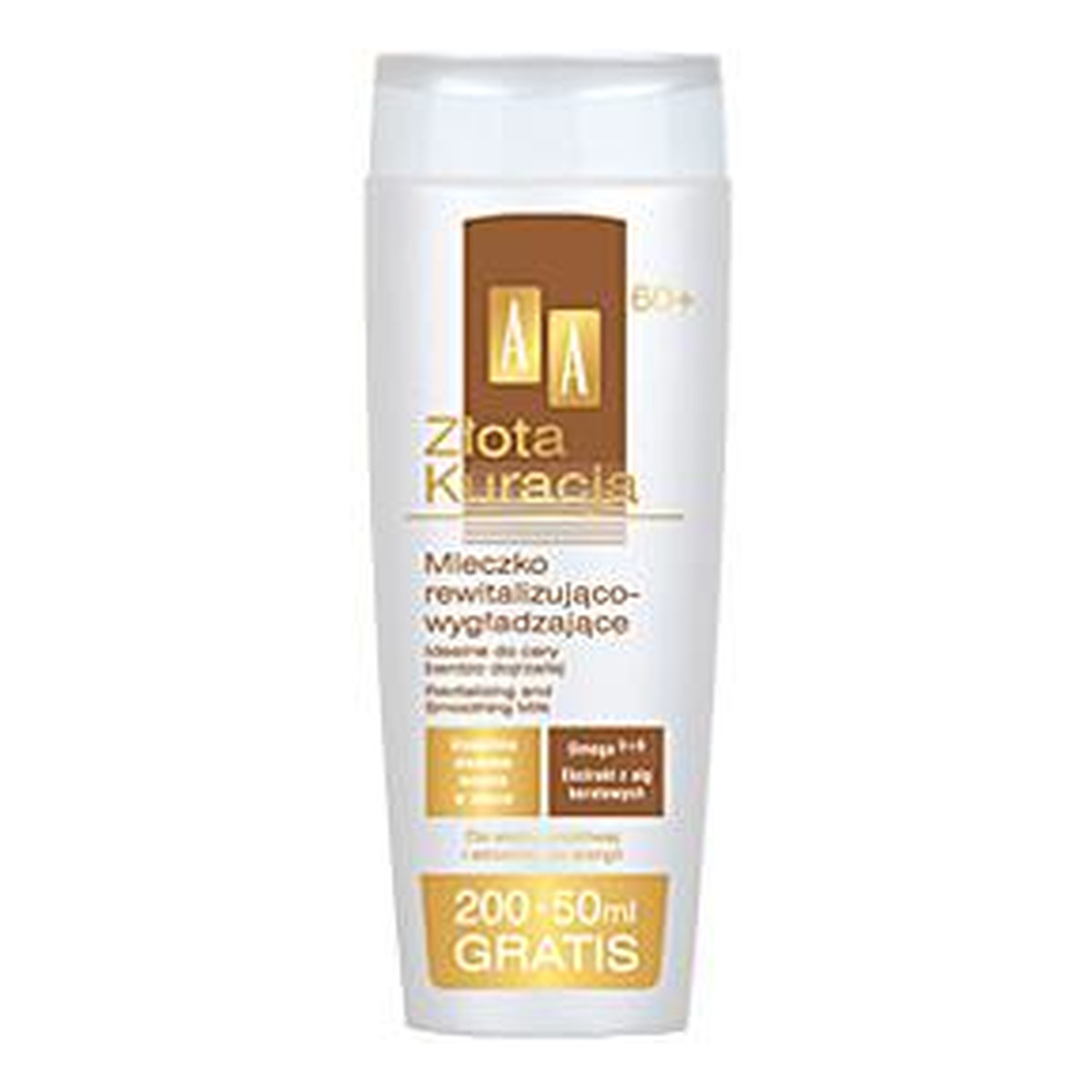 AA Złota Kuracja 60+ Mleczko Rewitalizująco Wygładzające 250ml