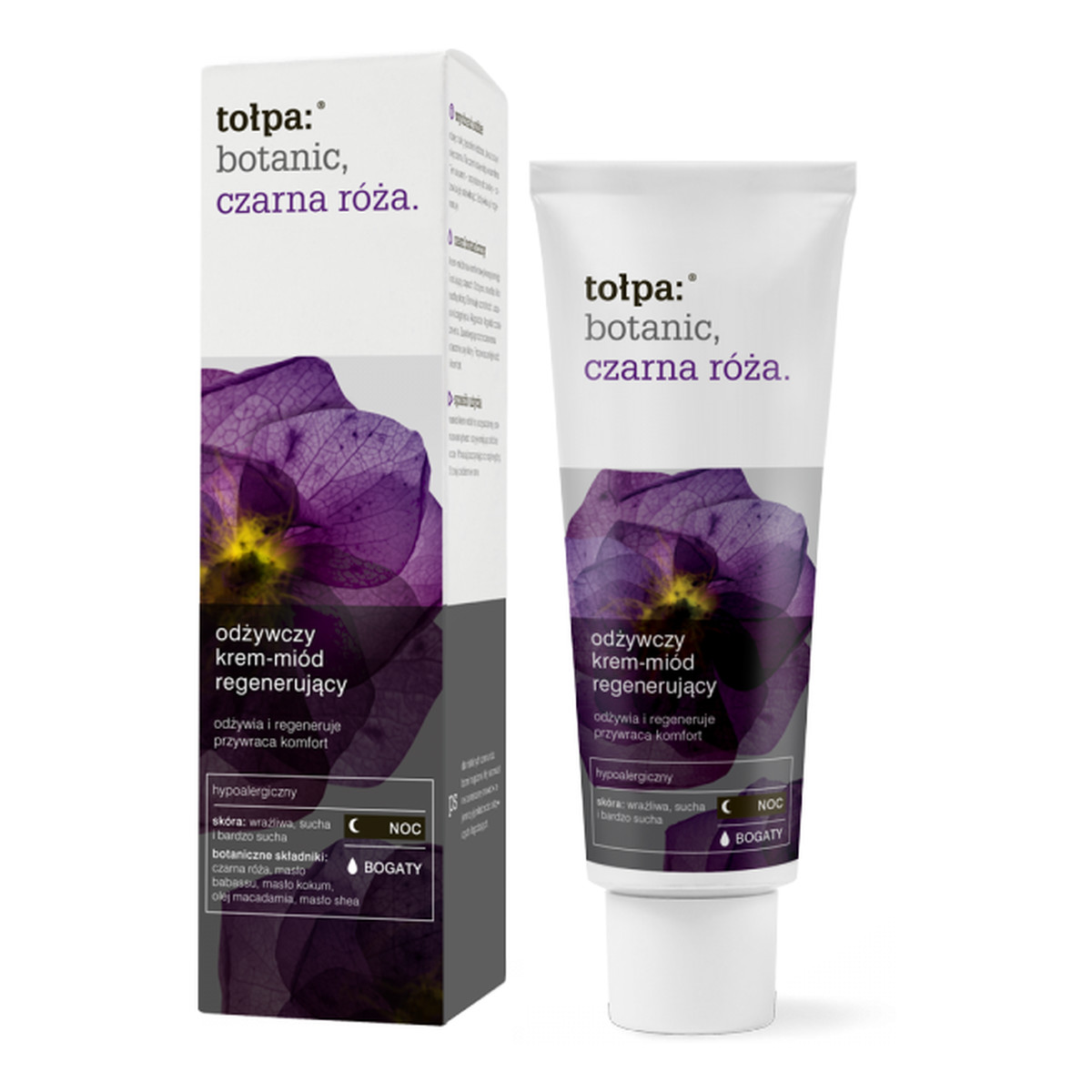 Tołpa Czarna Róża Botanic Odżywczy Krem-Miód Regenerujący Na Noc 40ml