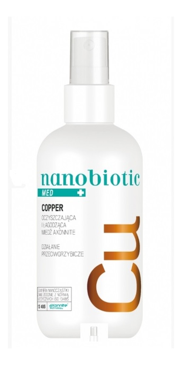 ochronna i łagodząca miedź o działaniu przeciwgrzybiczym