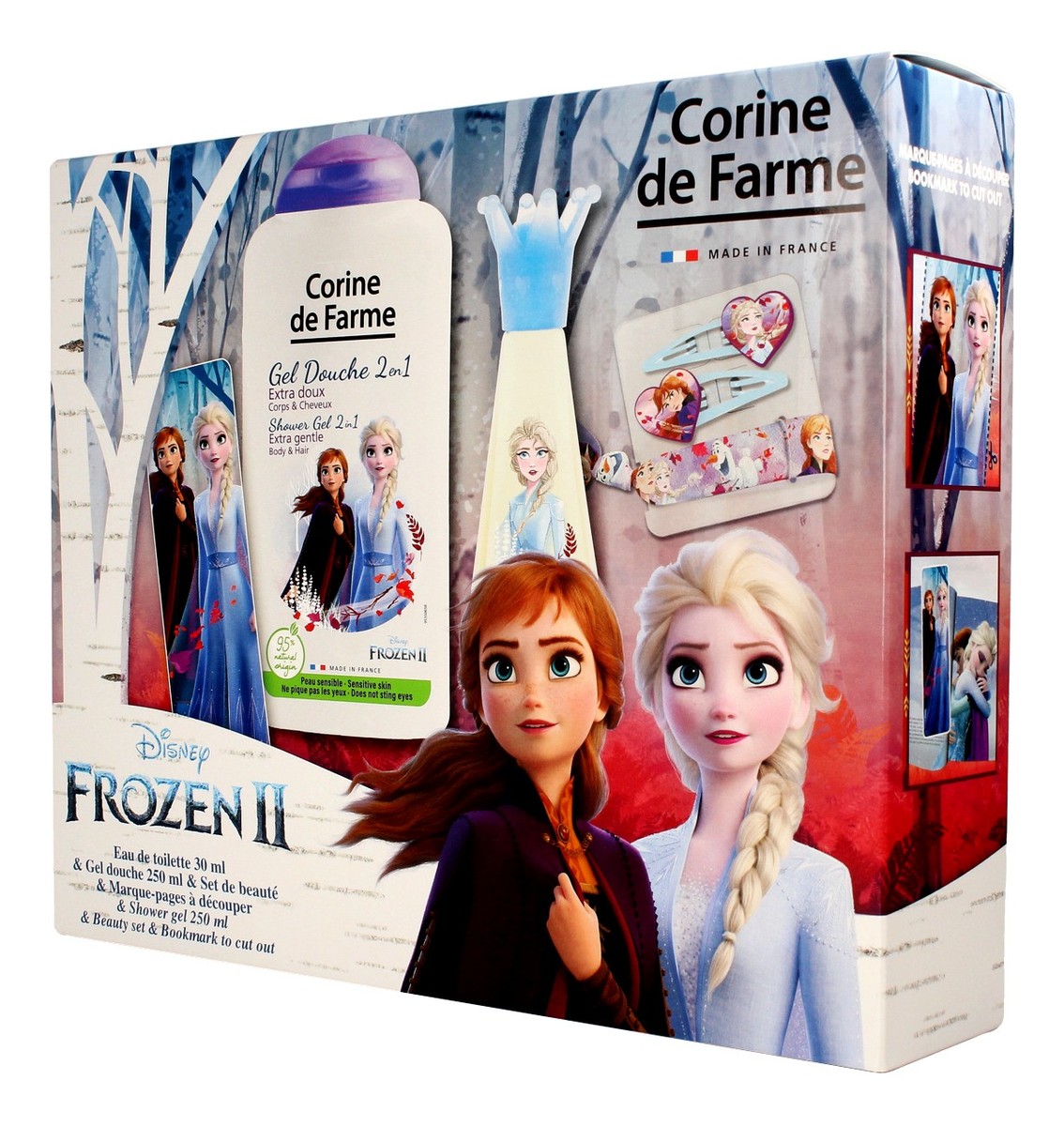 Zestaw prezentowy Frozen 2 woda toaletowa dla dzieci + żel pod prysznic + gadżety
