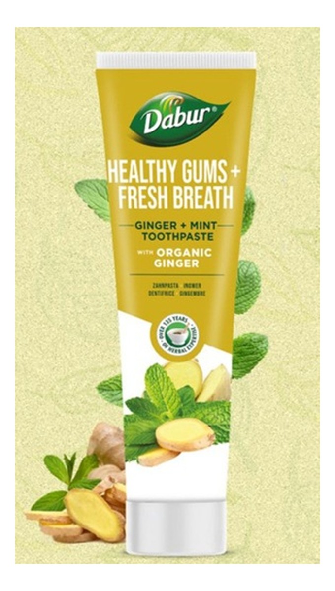 Pasta do zębów Dabur z Organicznym Imbirem i Mięta