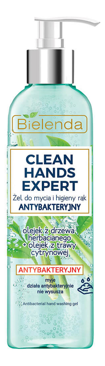 antybakteryjny żel do mycia i higieny rąk z pompką