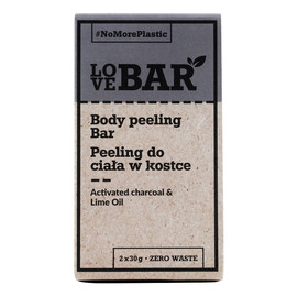 Body peeling bar peeling do ciała w kostce węgiel aktywny & limonka 2x30g