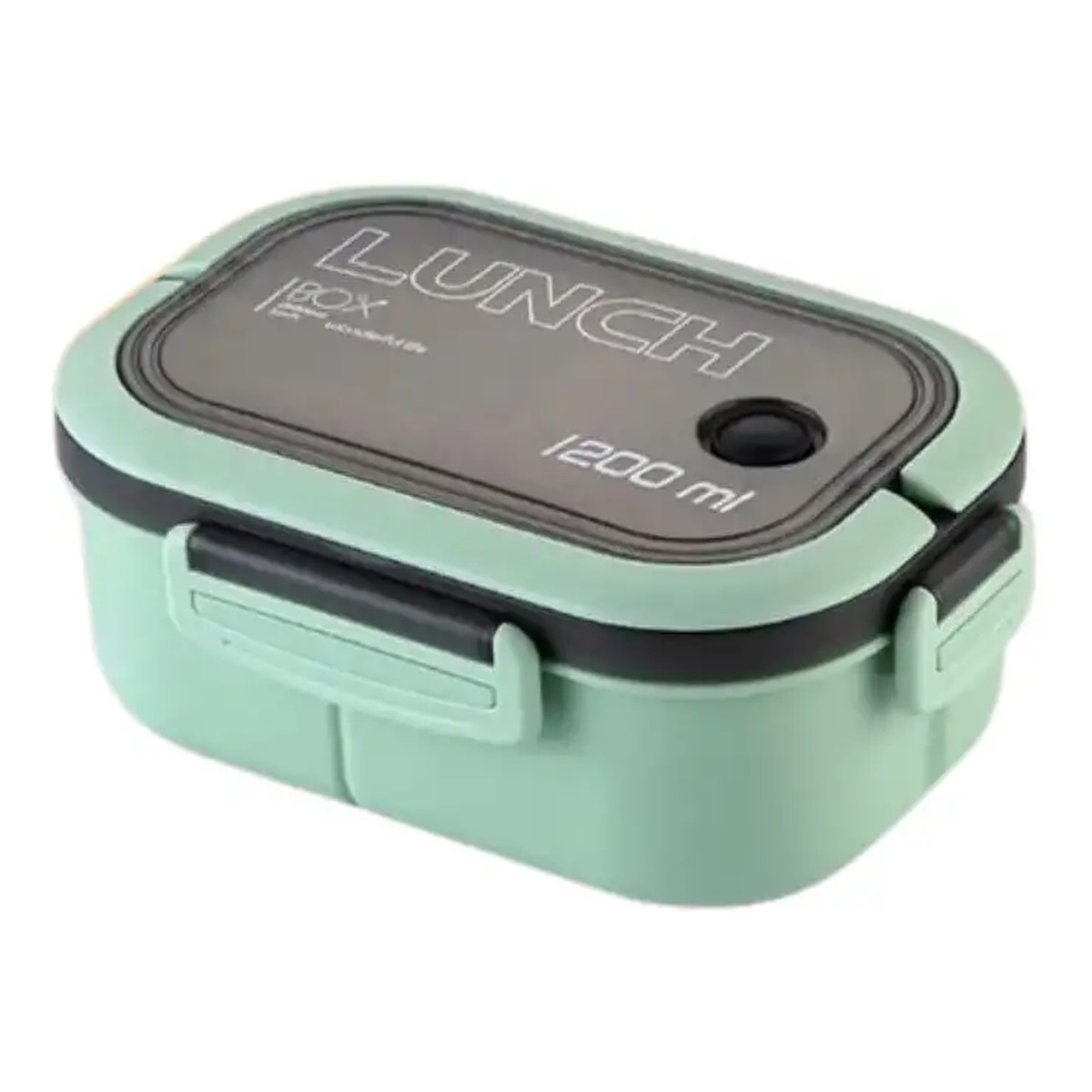 Ecarla Śniadaniówka LUNCH BOX ze sztućcami 21 x 14,5 x 8cm mięta PJM44M 1200ml