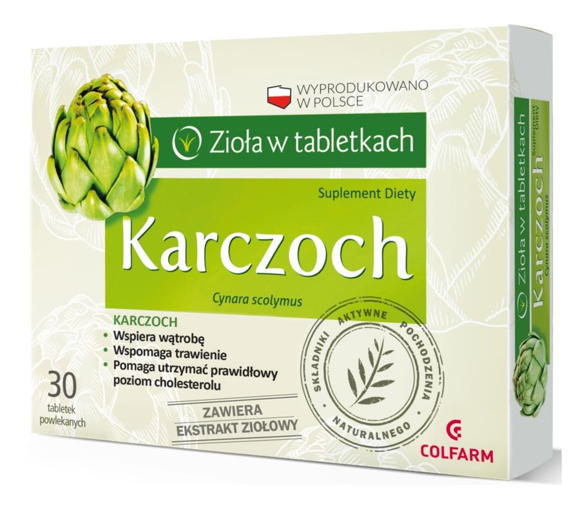 Karczoch Suplement diety 30 tabletek