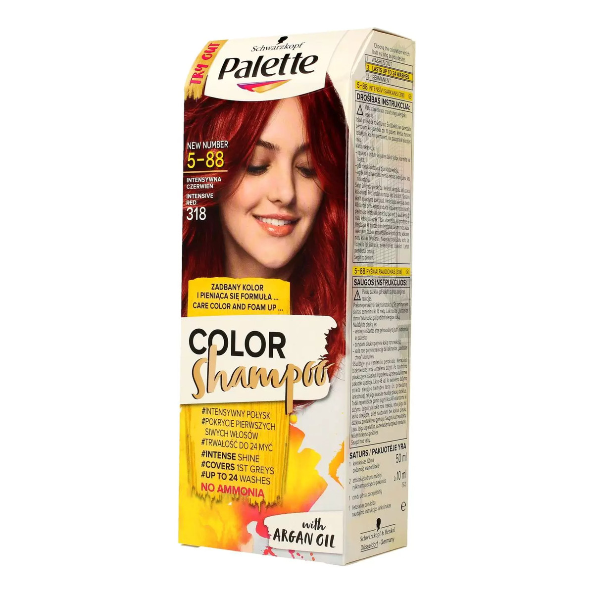 Schwarzkopf Palette Color Shampoo Szampon Koloryzujący Bez Amoniaku 70ml