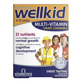 Wellkid multi-vitamin suplement diety dla dzieci 30 tabletek do żucia