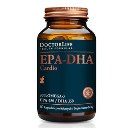 Epa-dha cardio 90% omega-3 epa 480/ dha 350 suplement diety 60 kapsułek