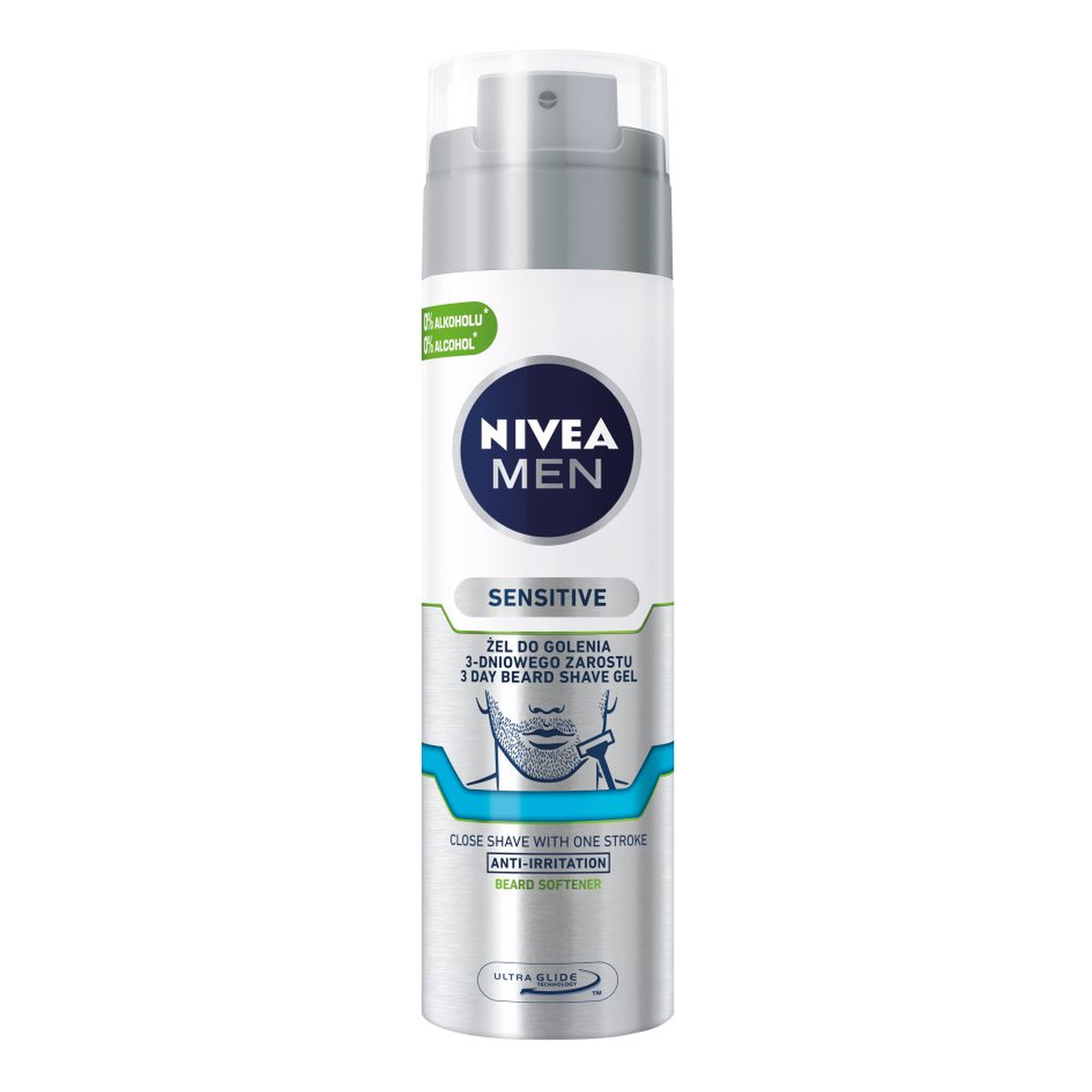 Nivea Men Sensitive żel do golenia 3-dniowego zarostu 200ml