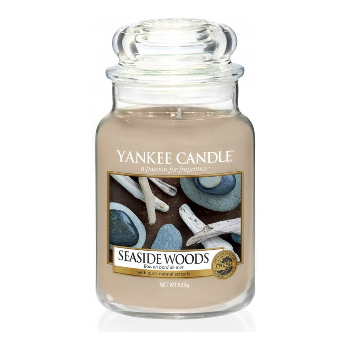 Yankee Candle Świeca zapachowa duży słój seaside wood 623g