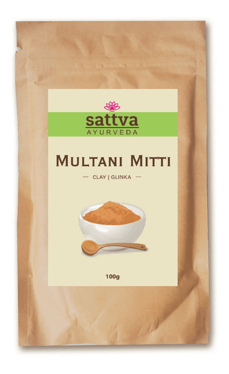 Clay rozjaśniająca glinka do twarzy multani mitti