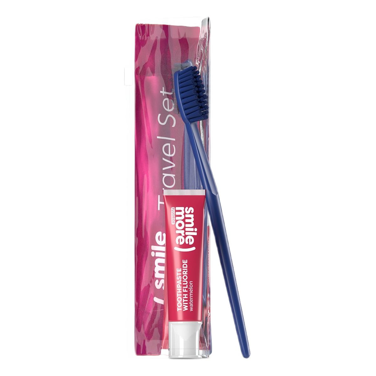 Hiskin Smile Zestaw pasta do zębów 30ml + szczoteczka do zębów red