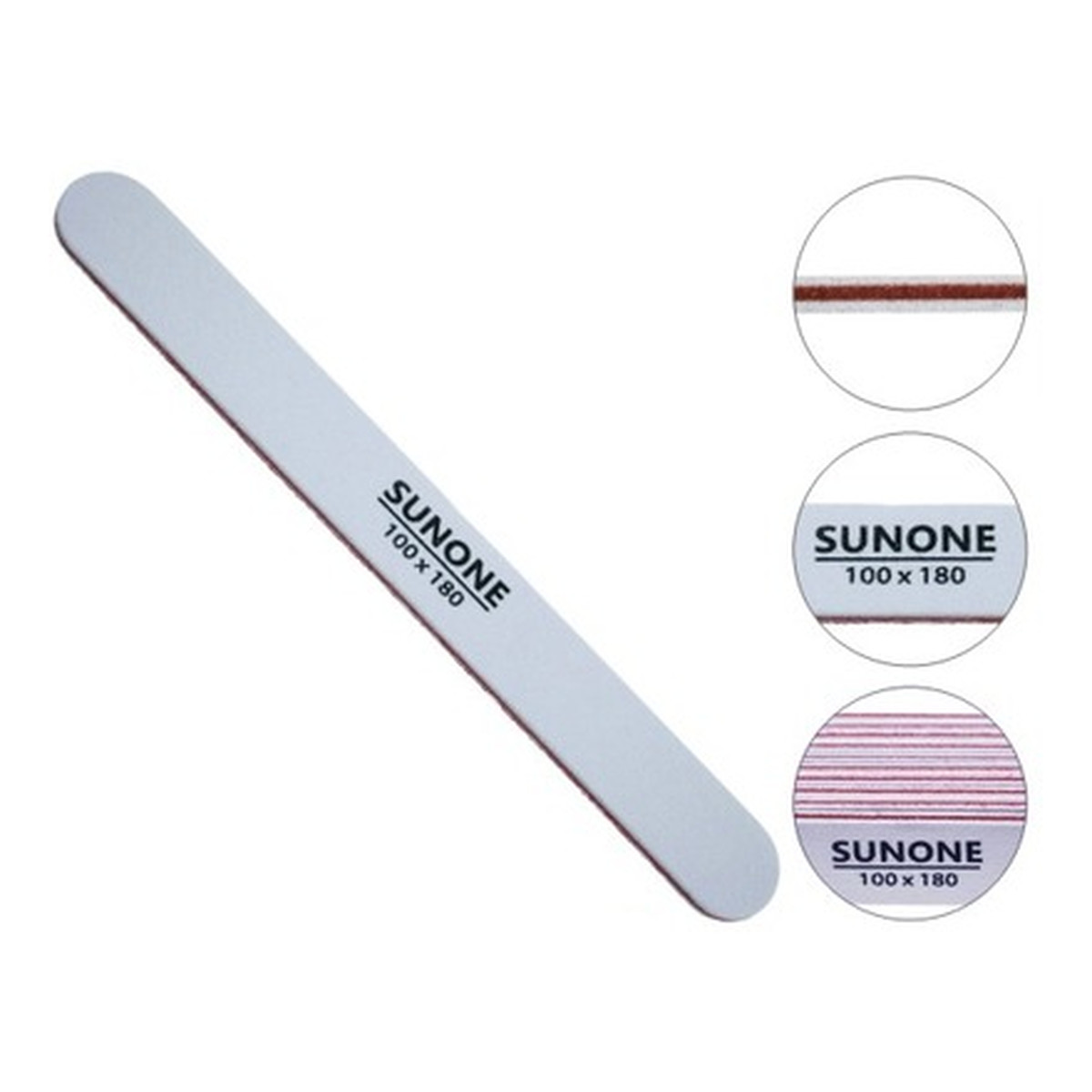 Sunone Pilnik do paznokci prosty 100/180