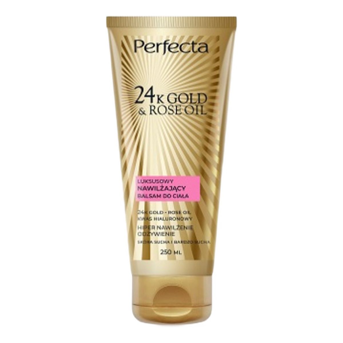 Perfecta 24K Gold Rose Oil luksusowy nawilżający Balsam do ciała 200ml