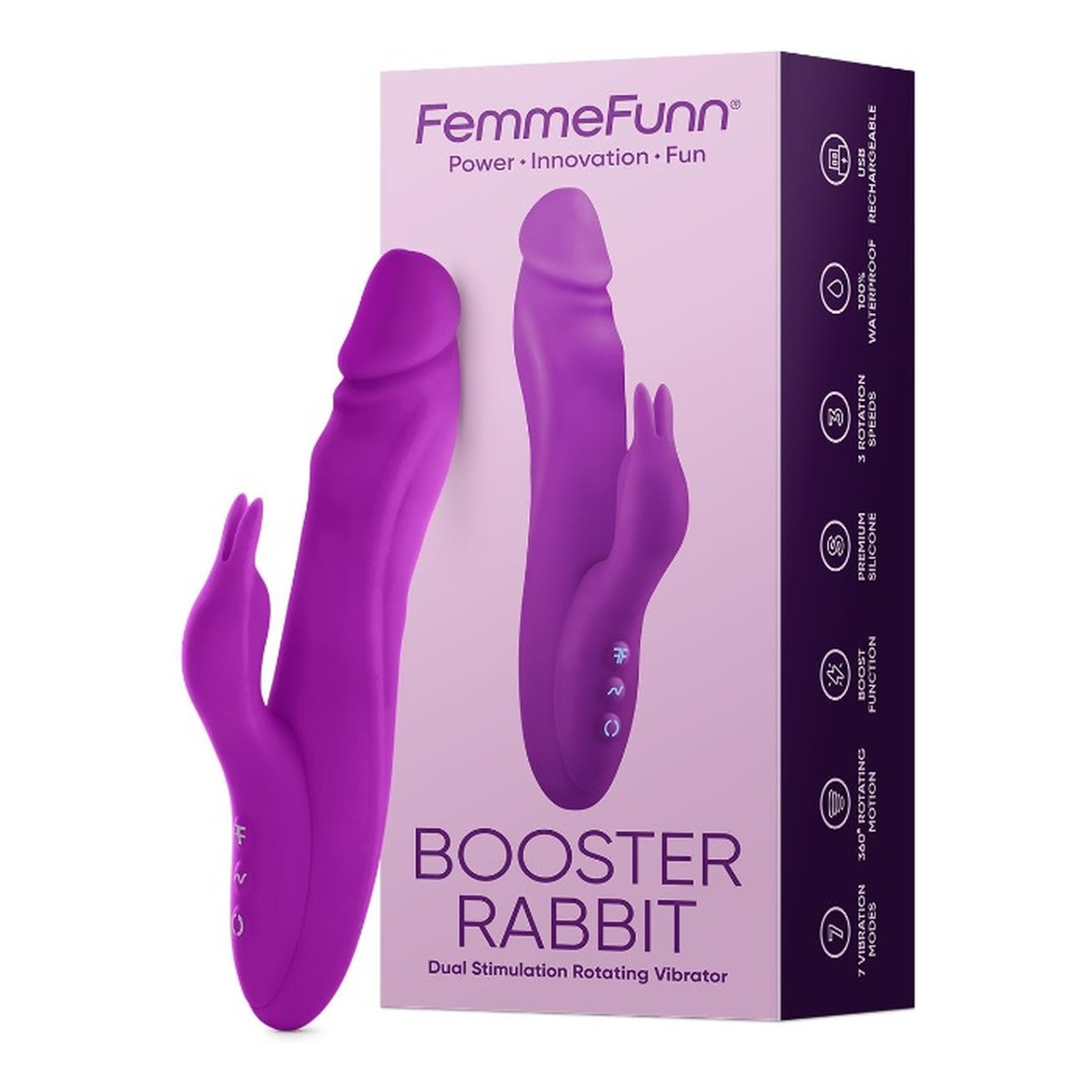 FemmeFunn Booster rabbit wibrator typu króliczek purple