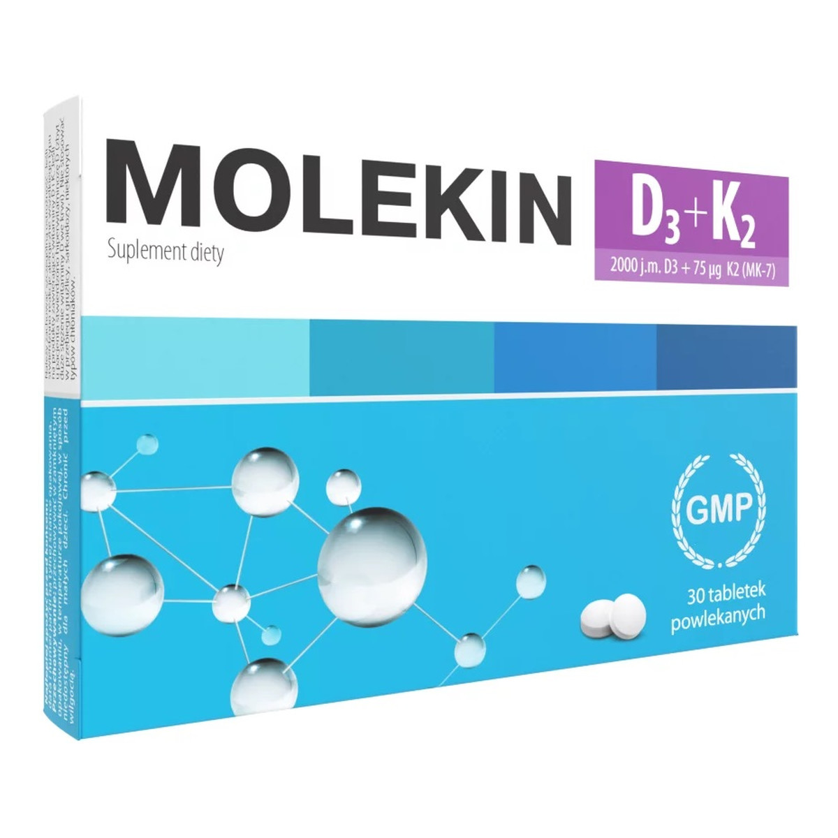 Molekin D3+K2 30 tabletek powlekanych