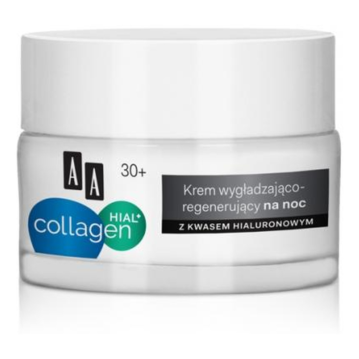 AA Collagen Hial 30+ Hypoallergenic Krem Wygładzająco Regenerujący Na Noc 50ml