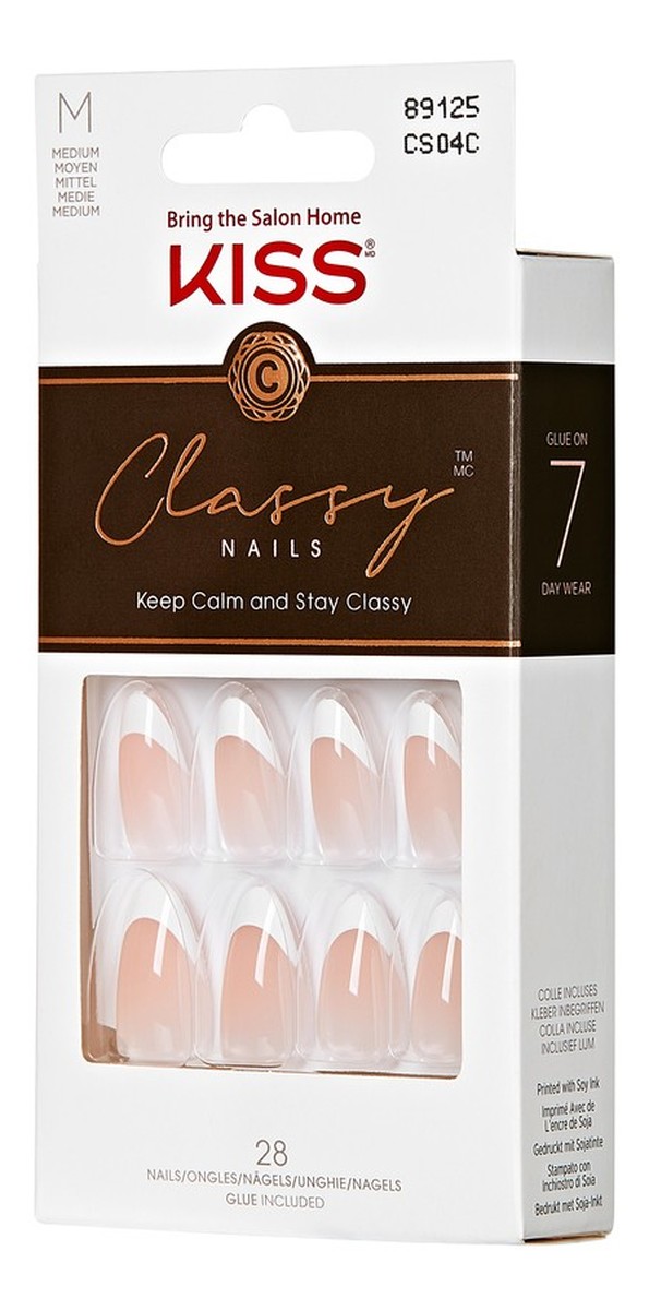 Sztuczne paznokcie classy nails-dashing (rozmiar m) 1op.(28szt)