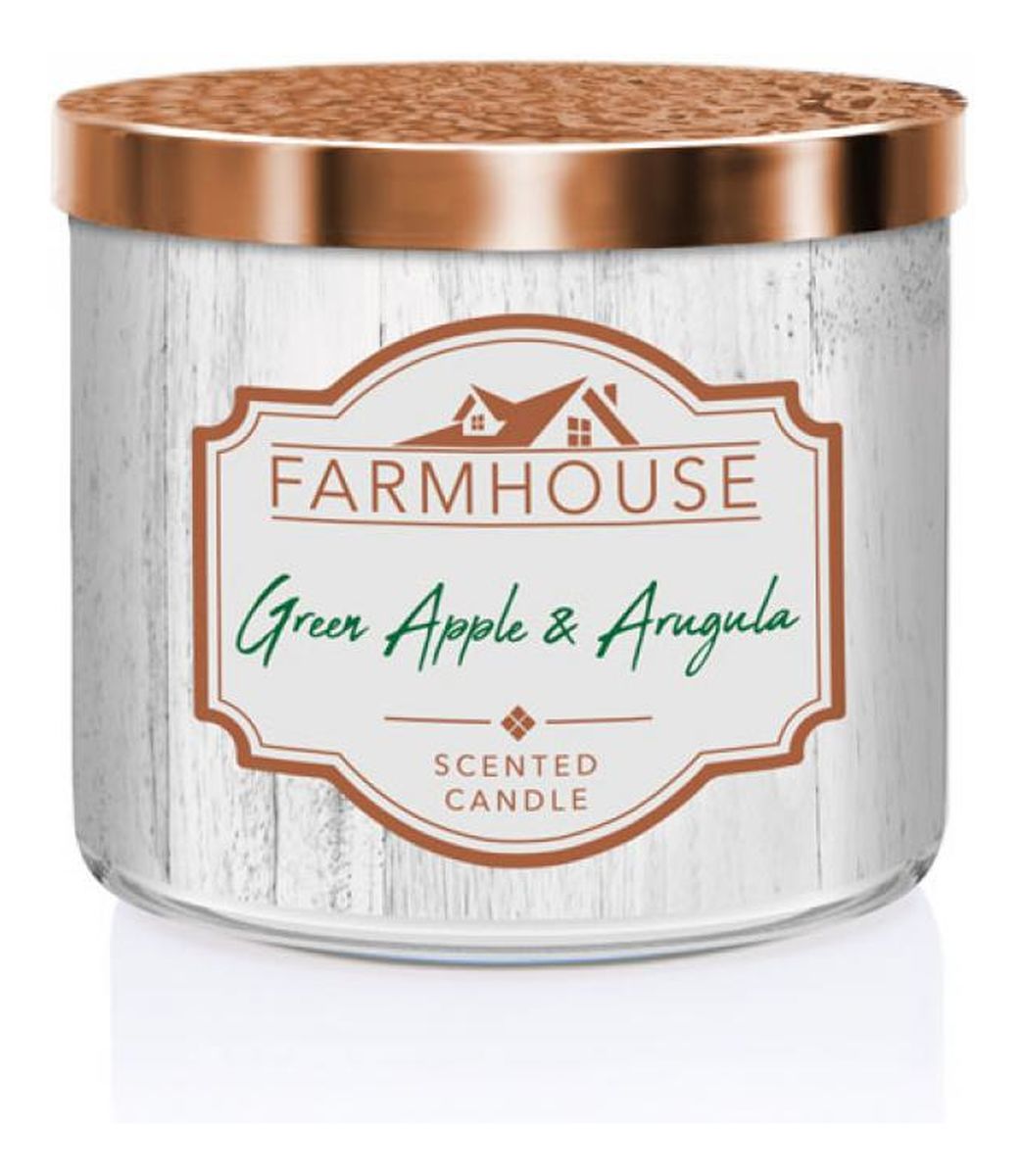 Farmhouse świeca zapachowa z trzema knotami green apple & arugula