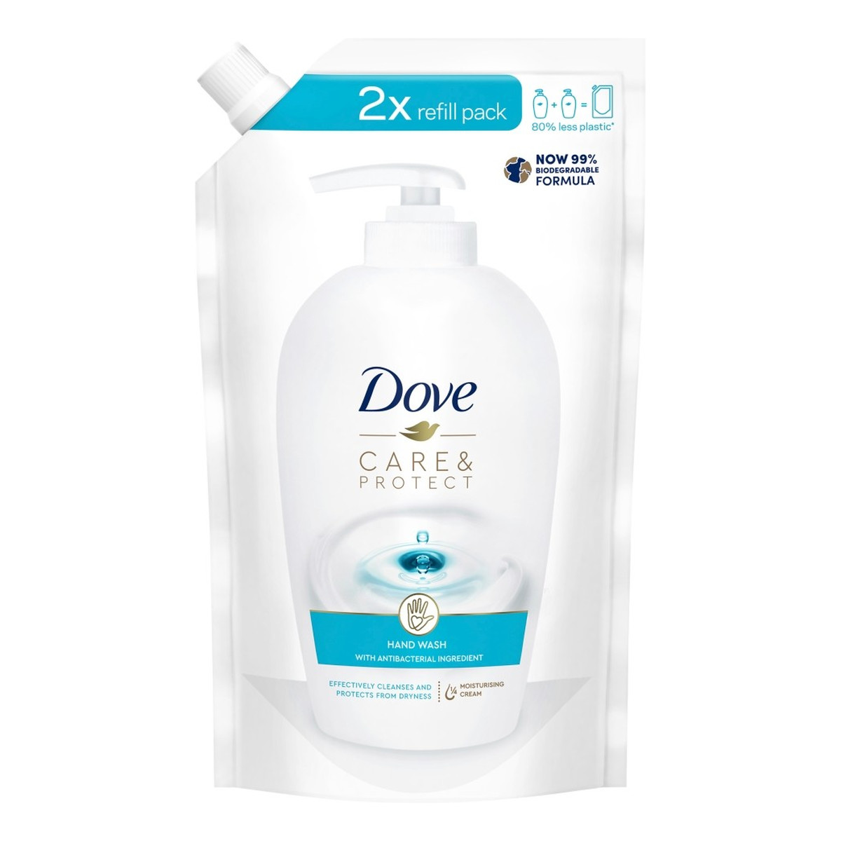 Dove Care & Protect Pielęgnujące Mydło w płynie - zapas 500ml