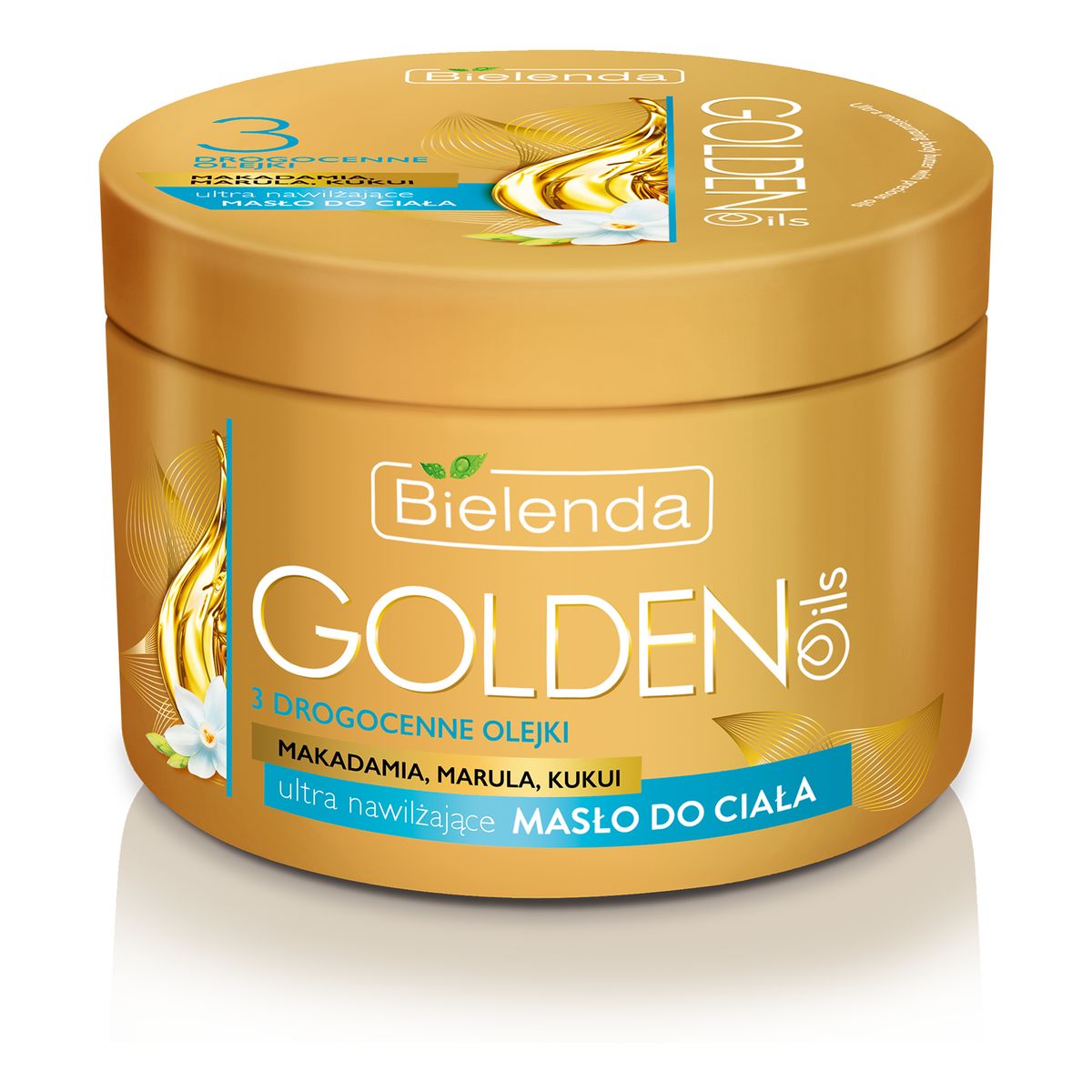 Bielenda Ultra Nawilżenie Golden Oils Ultra Nawilżające Masło Do Ciała z Drogocennymi Olejkami 200ml