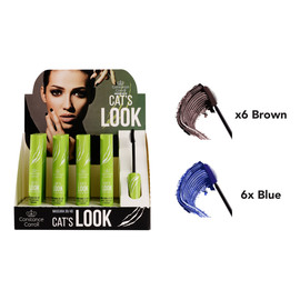 Zestaw mascara 12xcat`s 6xblue+6xbrown (11+1)