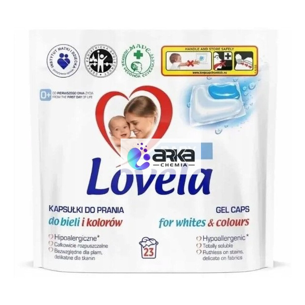 Lovela Baby Kapsułki do prania 23szt. Uniwersalne