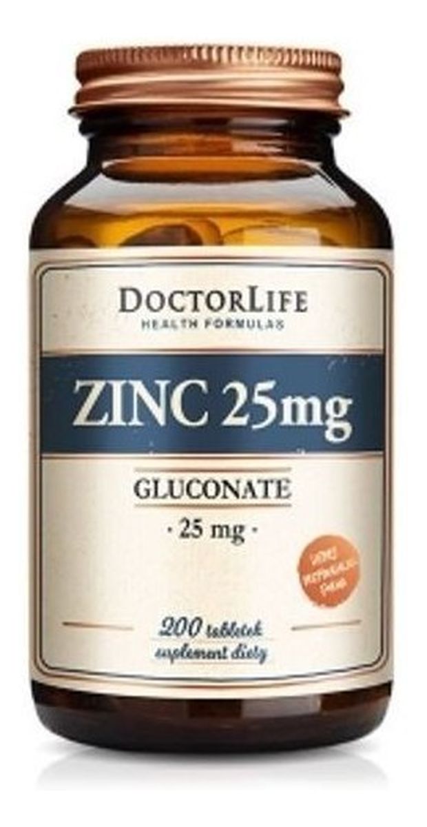 Zinc 25mg suplement diety 200 tabletek