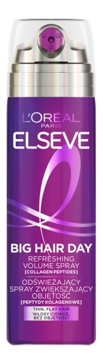 Elseve collagen lifter odświeżający spray zwiększający objętość włosów