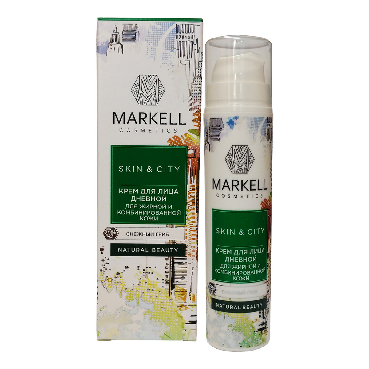 Markell Cosmetics Skin & City KREM DO TWARZY NA DZIEŃ CERA TŁUSTA I MIESZANA 50ml