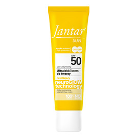 Sun Bursztynowy ultralekki krem nawilżający do twarzy, SPF 50