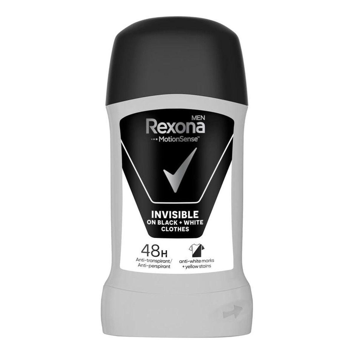Rexona Invisible on black and white clothes Antyperspirant w sztyfcie dla mężczyzn 50ml