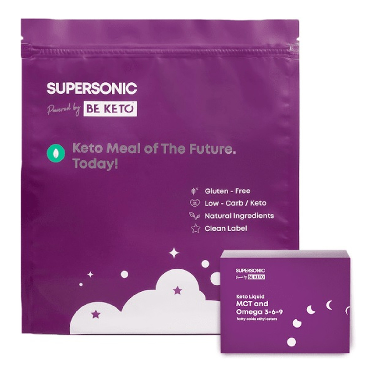 Supersonic Beketo keto posiłek do shakera waniliowy 750g