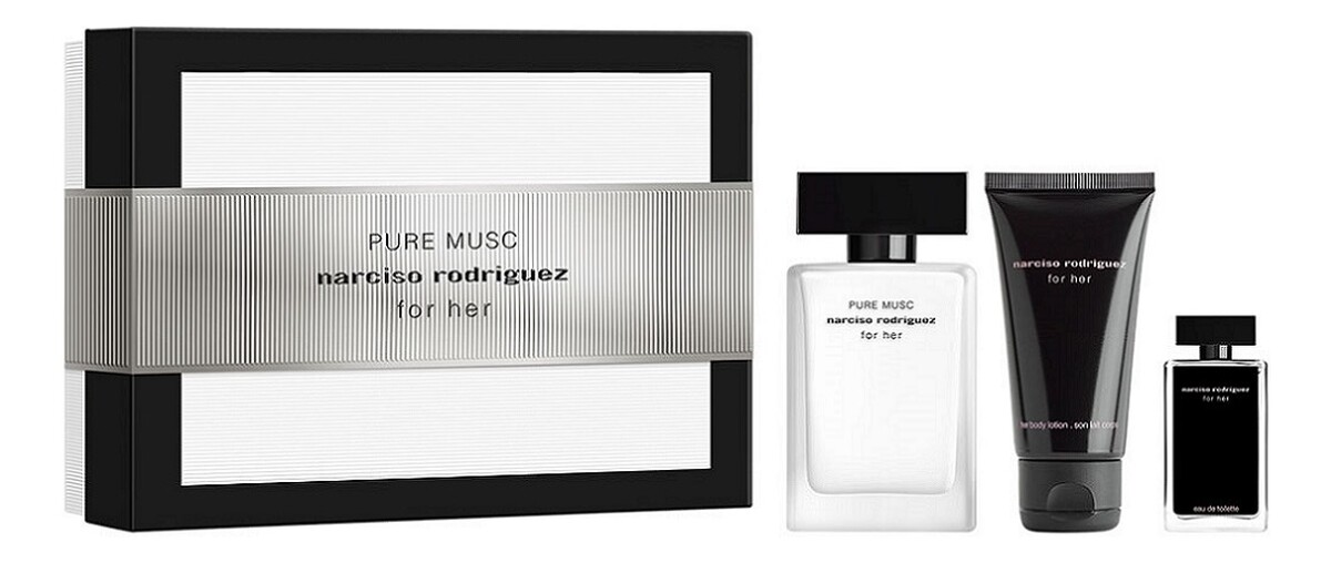 Zestaw woda perfumowana spray 50ml + for her woda toaletowa spray 7.5ml + balsam do ciała 50ml