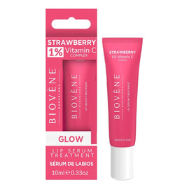 Strawberry lip serum treatment rozświetlające serum do ust z 1% witaminy c