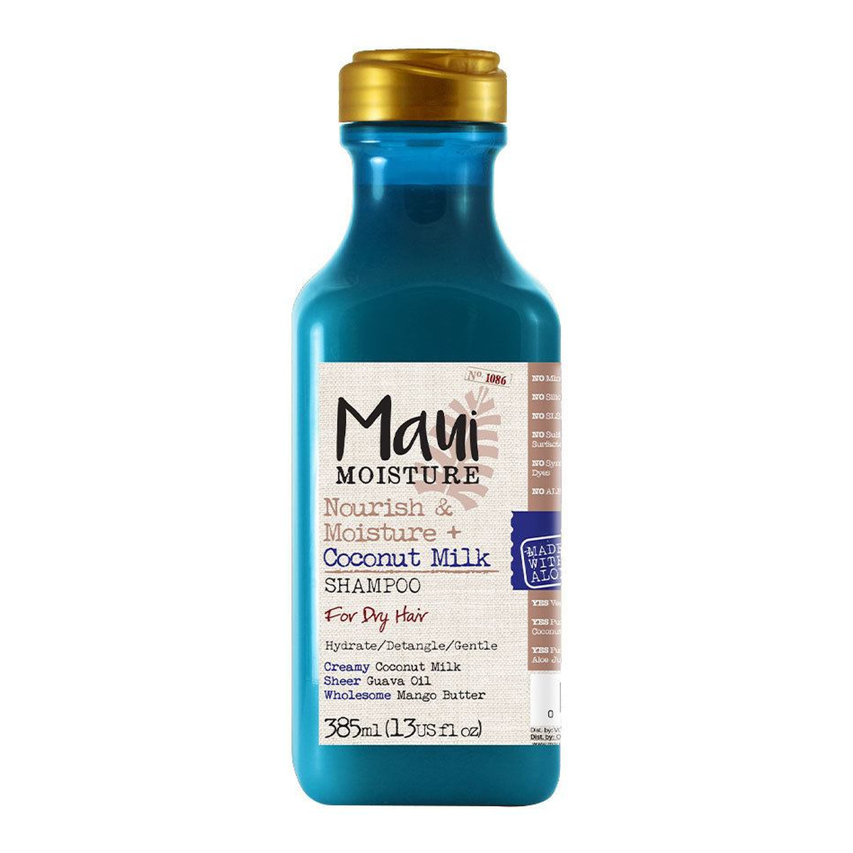 Maui Moisture Nourish & moisture + coconut milk shampoo szampon do włosów suchych z mleczkiem kokosowym