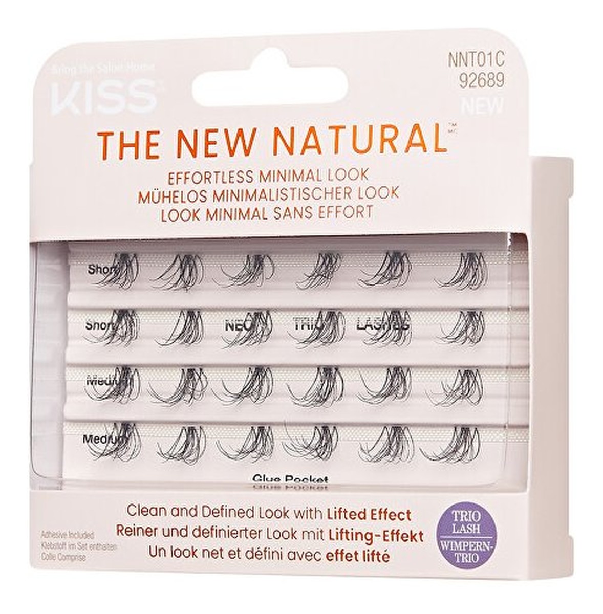 Sztuczne Rzęsy kępki The New Natural Neo Trio Lashes + klej