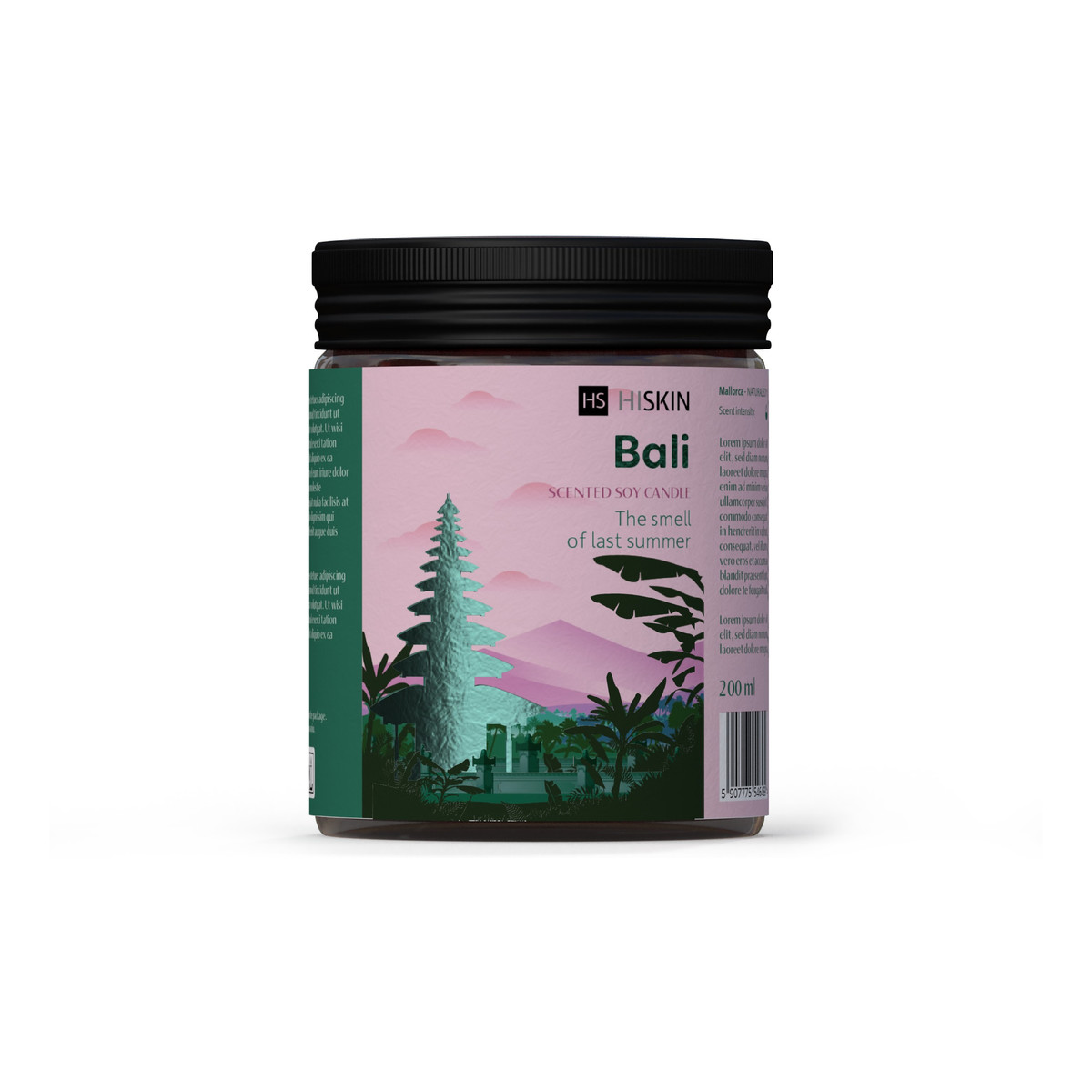 Hiskin Home Bali Świeca sojowa 200ml