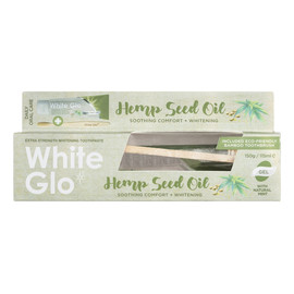 Hemp seed oil toothpaste wybielająca pasta do zębów z olejem konopnym 150g/115ml + bambusowa szczoteczka