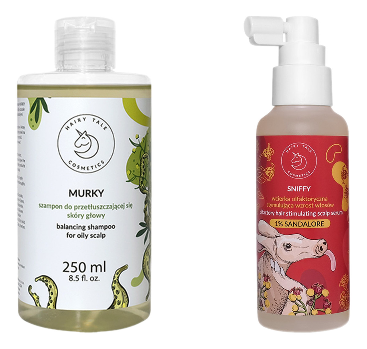 Wcierka olfaktoryczna stymulująca wzrost włosów 1% Sandalore 120ml + Murky Szampon 250ml